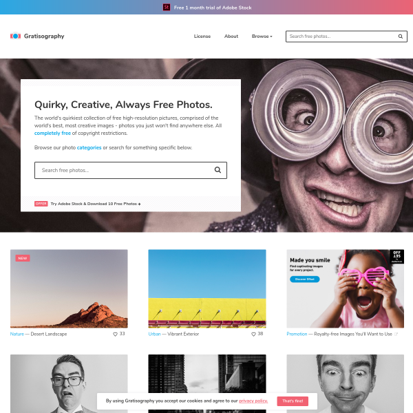 Gratisography - The Growth Gallery for Startups